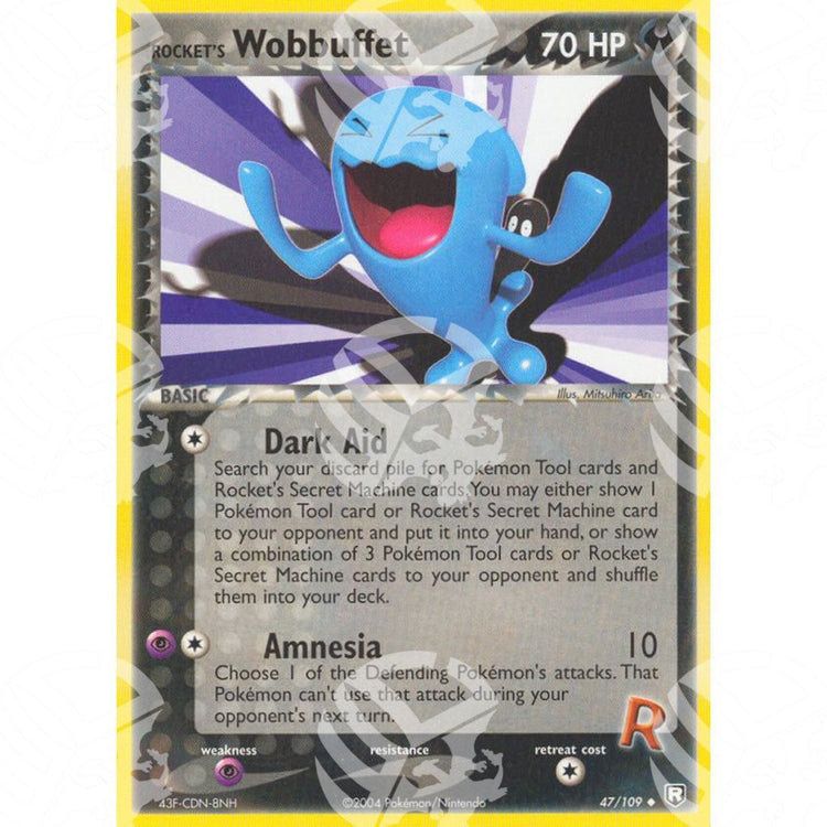 EX Team Rocket Returns - Rocket's Wobbuffet - 47/109 - Warcard - EX Team Rocket Returns - Rocket's Wobbuffet - 47/109 i prezzi più bassi sul mercato, solo da www.warcardshop.com! Carte singole, box, buste e mazzi.