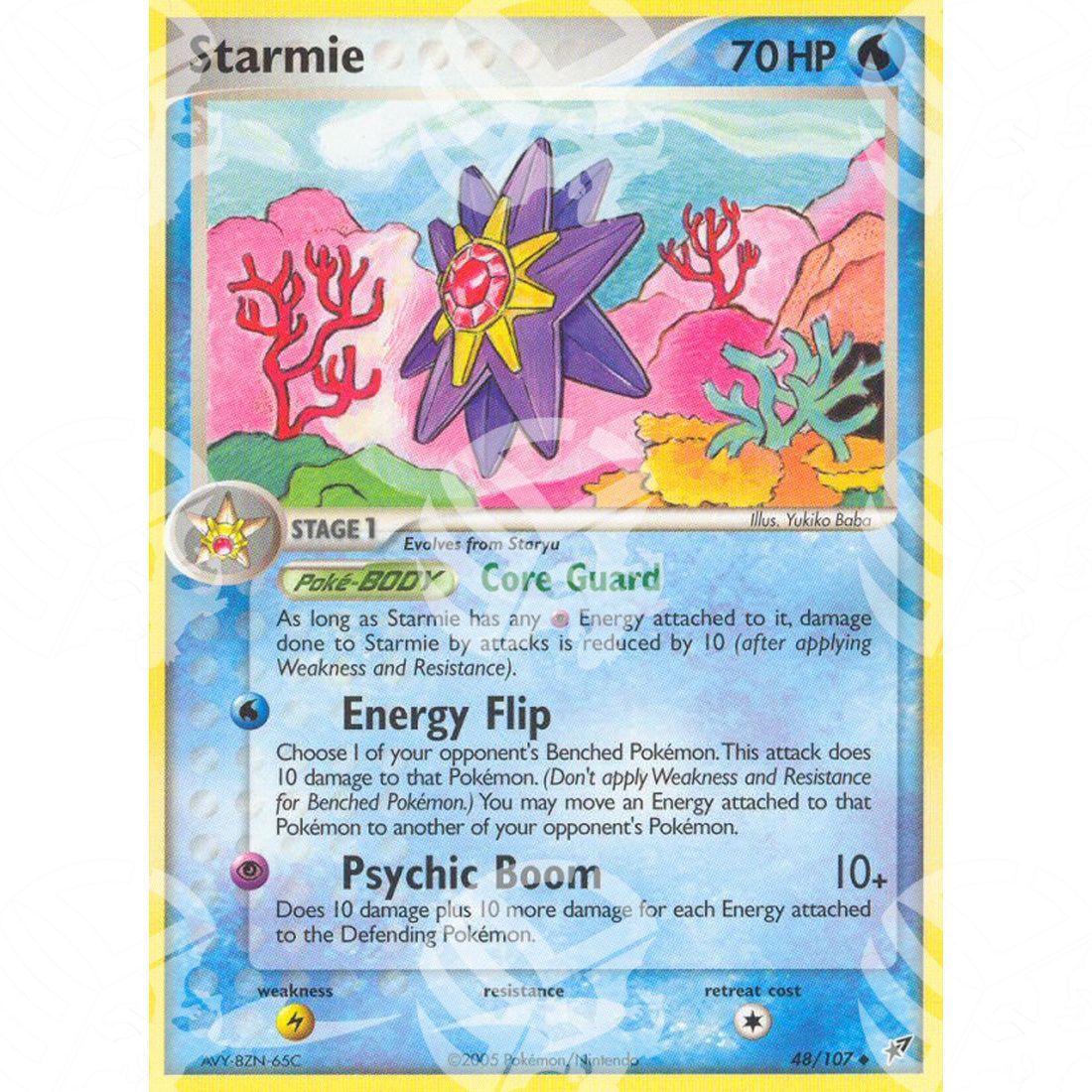 EX Deoxys - Starmie - 48/107 - Warcard - EX Deoxys - Starmie - 48/107 i prezzi più bassi sul mercato, solo da www.warcardshop.com! Carte singole, box, buste e mazzi.