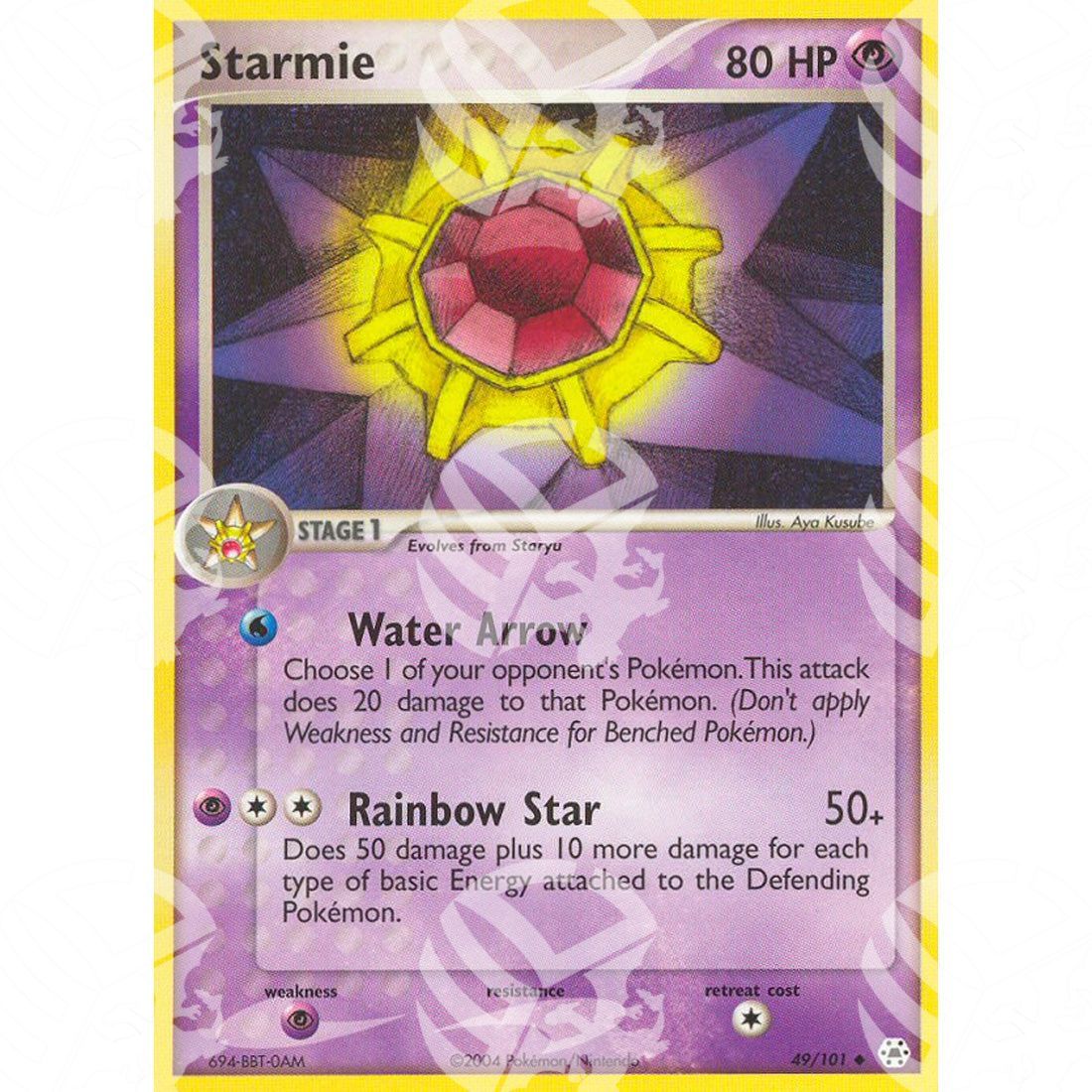 EX Leggende Nascoste - Starmie - 49/101 - Warcard - EX Leggende Nascoste - Starmie - 49/101 i prezzi più bassi sul mercato, solo da www.warcardshop.com! Carte singole, box, buste e mazzi.