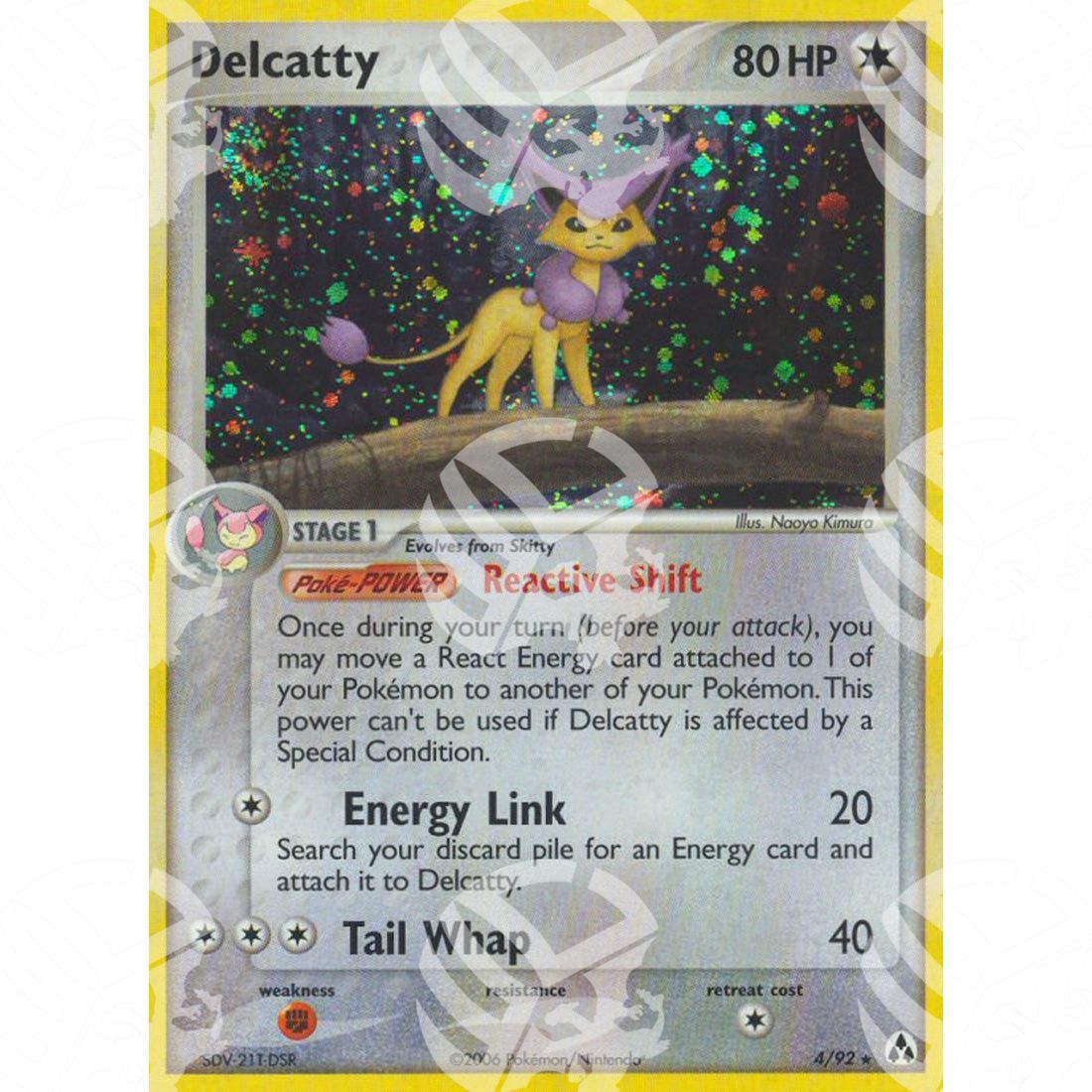 EX La Leggenda di Mew - Delcatty - Holo Rare 4/92 - Warcard - EX La Leggenda di Mew - Delcatty - Holo Rare 4/92 i prezzi più bassi sul mercato, solo da www.warcardshop.com! Carte singole, box, buste e mazzi.