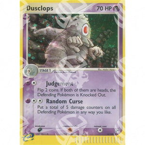 EX Tempesta Di Sabbia - Dusclops - Holo Rare 4/100 - Warcard - EX Tempesta Di Sabbia - Dusclops - Holo Rare 4/100 i prezzi più bassi sul mercato, solo da www.warcardshop.com! Carte singole, box, buste e mazzi.