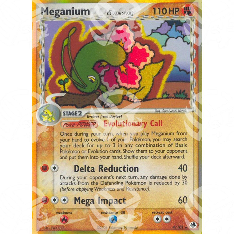 EX L'Isola dei Draghi - Meganium δ - Holo Rare 4/101 - Warcard - EX L'Isola dei Draghi - Meganium δ - Holo Rare 4/101 i prezzi più bassi sul mercato, solo da www.warcardshop.com! Carte singole, box, buste e mazzi.