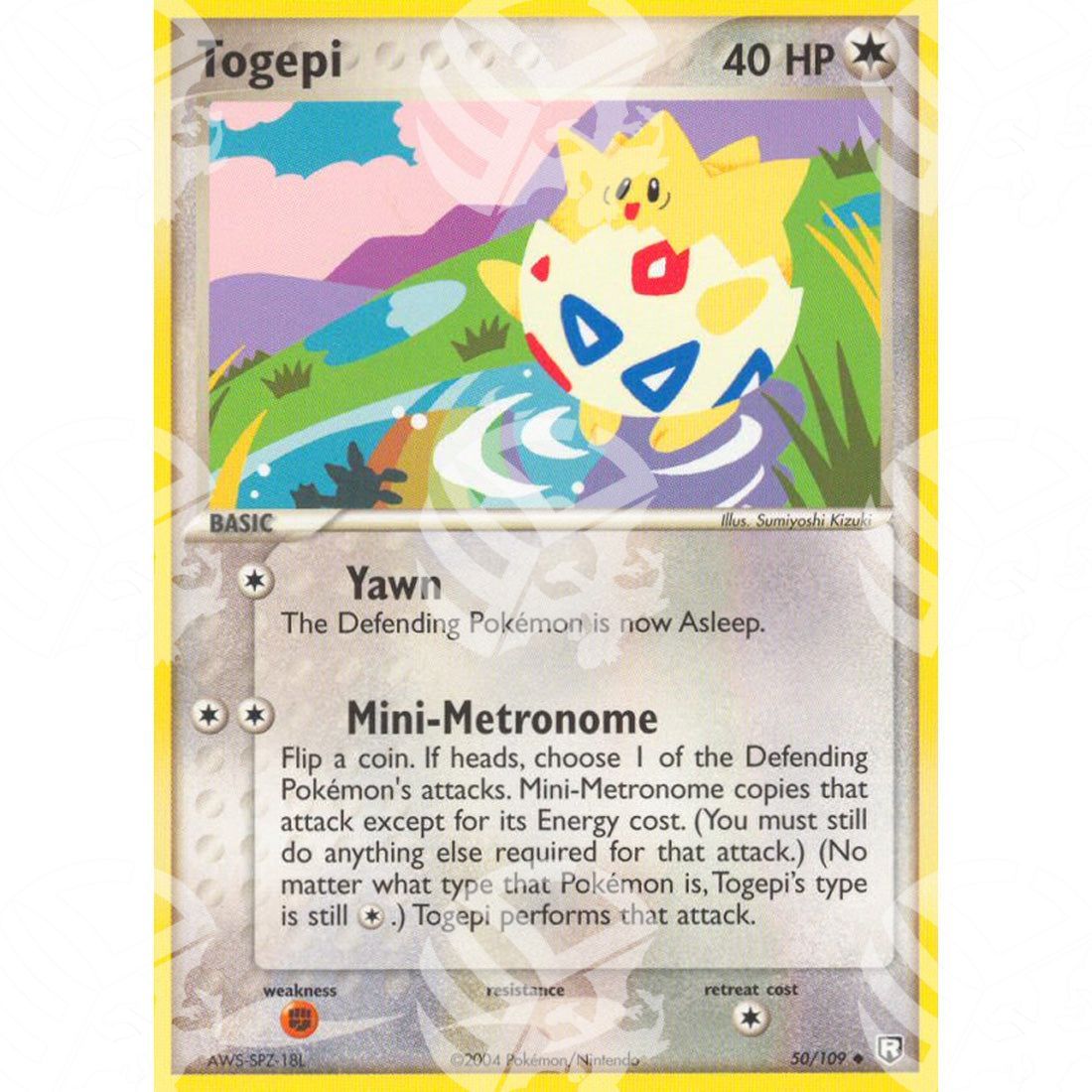 EX Team Rocket Returns - Togepi - 50/109 - Warcard - EX Team Rocket Returns - Togepi - 50/109 i prezzi più bassi sul mercato, solo da www.warcardshop.com! Carte singole, box, buste e mazzi.