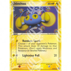 EX La Leggenda di Mew - Chinchou - 50/92 - Warcard - EX La Leggenda di Mew - Chinchou - 50/92 i prezzi più bassi sul mercato, solo da www.warcardshop.com! Carte singole, box, buste e mazzi.