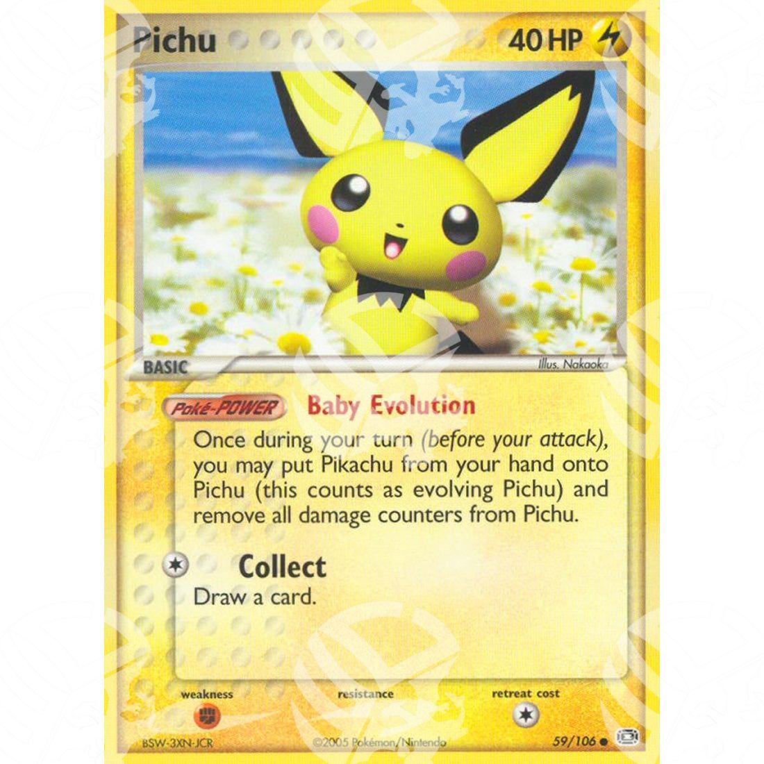 EX Smeraldo - Pichu - 59/106 - Warcard - EX Smeraldo - Pichu - 59/106 i prezzi più bassi sul mercato, solo da www.warcardshop.com! Carte singole, box, buste e mazzi.