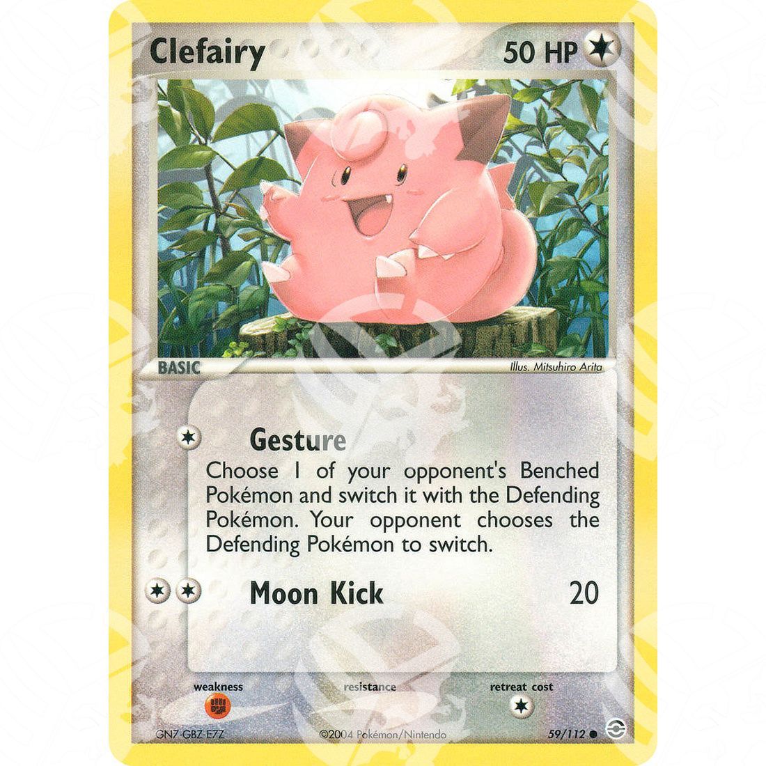 EX RossoFuoco e VerdeFoglia - Clefairy - 59/112 - Warcard - EX RossoFuoco e VerdeFoglia - Clefairy - 59/112 i prezzi più bassi sul mercato, solo da www.warcardshop.com! Carte singole, box, buste e mazzi.