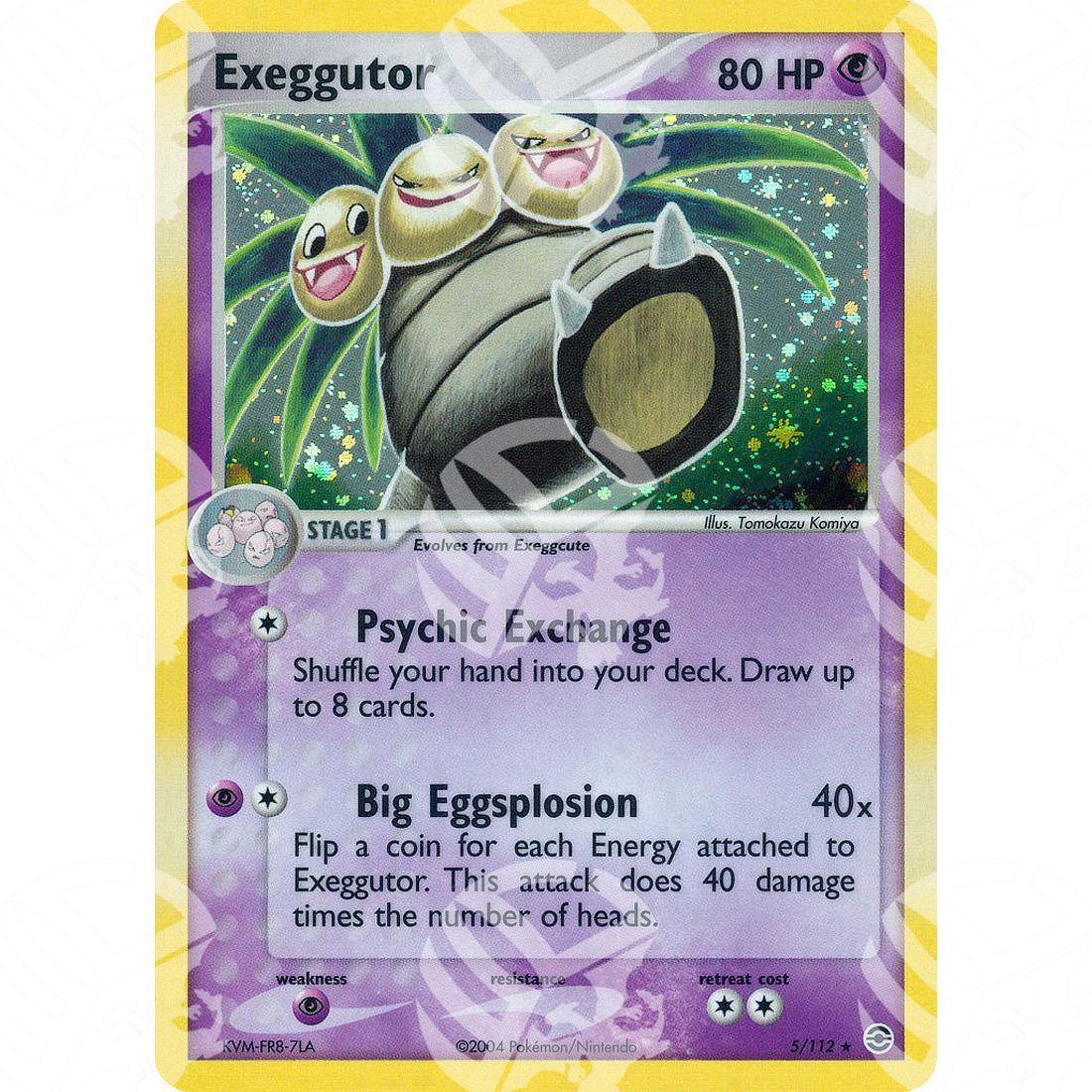 EX RossoFuoco e VerdeFoglia - Exeggutor - Holo Rare 5/112 - Warcard - EX RossoFuoco e VerdeFoglia - Exeggutor - Holo Rare 5/112 i prezzi più bassi sul mercato, solo da www.warcardshop.com! Carte singole, box, buste e mazzi.