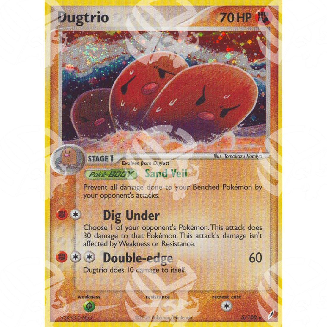 EX Guardiani dei Cristalli - Dugtrio - Holo Rare 5/100 - Warcard - EX Guardiani dei Cristalli - Dugtrio - Holo Rare 5/100 i prezzi più bassi sul mercato, solo da www.warcardshop.com! Carte singole, box, buste e mazzi.