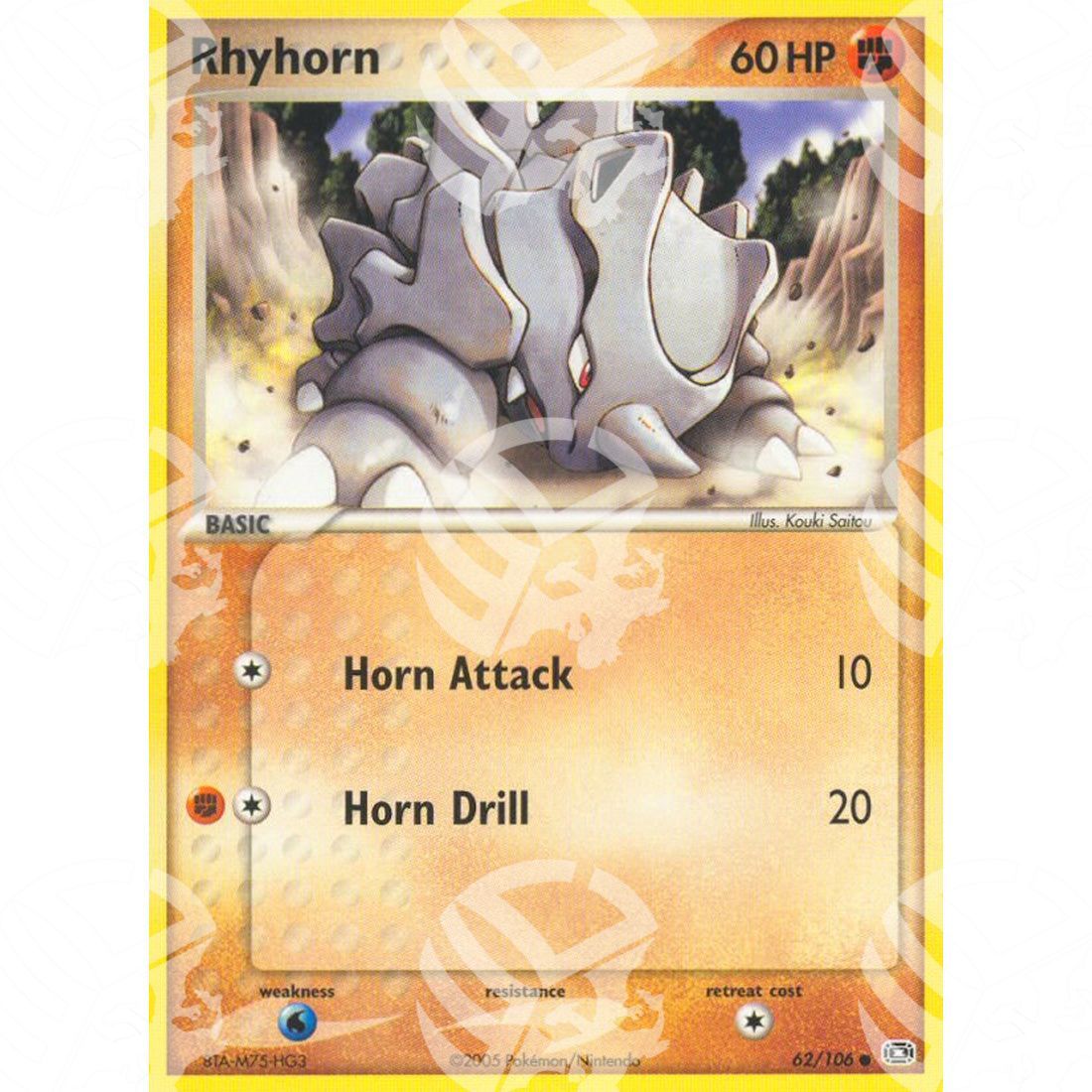 EX Smeraldo - Rhyhorn - 62/106 - Warcard - EX Smeraldo - Rhyhorn - 62/106 i prezzi più bassi sul mercato, solo da www.warcardshop.com! Carte singole, box, buste e mazzi.