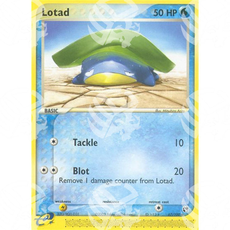 EX Tempesta Di Sabbia - Lotad - 67/100 - Warcard - EX Tempesta Di Sabbia - Lotad - 67/100 i prezzi più bassi sul mercato, solo da www.warcardshop.com! Carte singole, box, buste e mazzi.