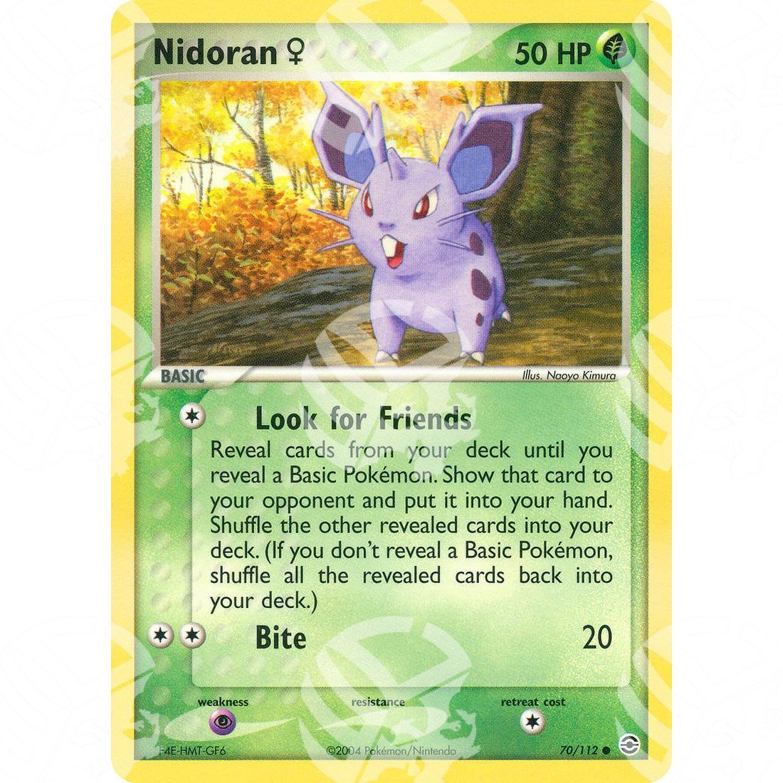 EX RossoFuoco e VerdeFoglia - Nidoran F - 70/112 - Warcard - EX RossoFuoco e VerdeFoglia - Nidoran F - 70/112 i prezzi più bassi sul mercato, solo da www.warcardshop.com! Carte singole, box, buste e mazzi.