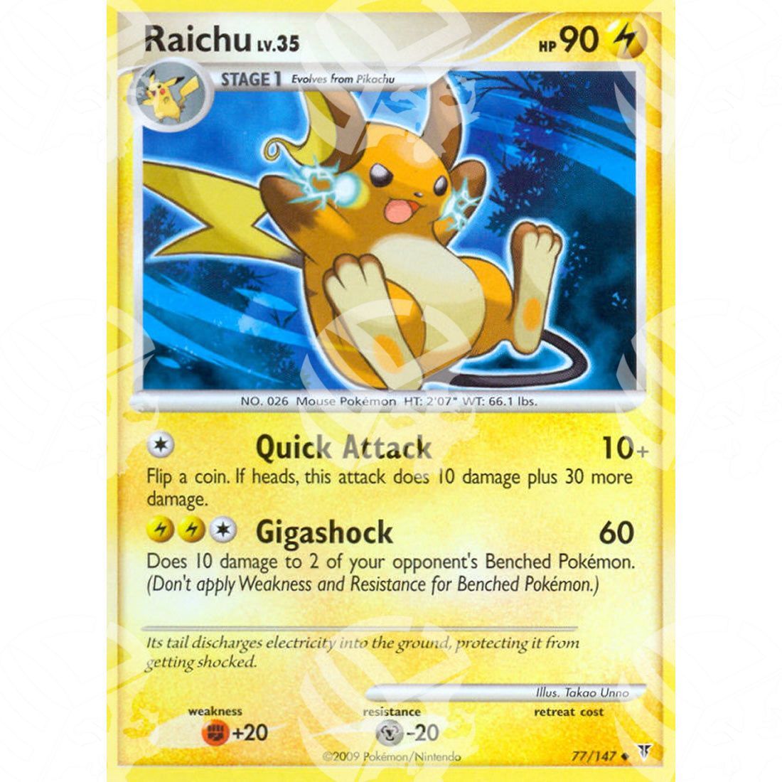 Supreme Victors - Raichu - 77/147 - Warcard - Supreme Victors - Raichu - 77/147 i prezzi più bassi sul mercato, solo da www.warcardshop.com! Carte singole, box, buste e mazzi.