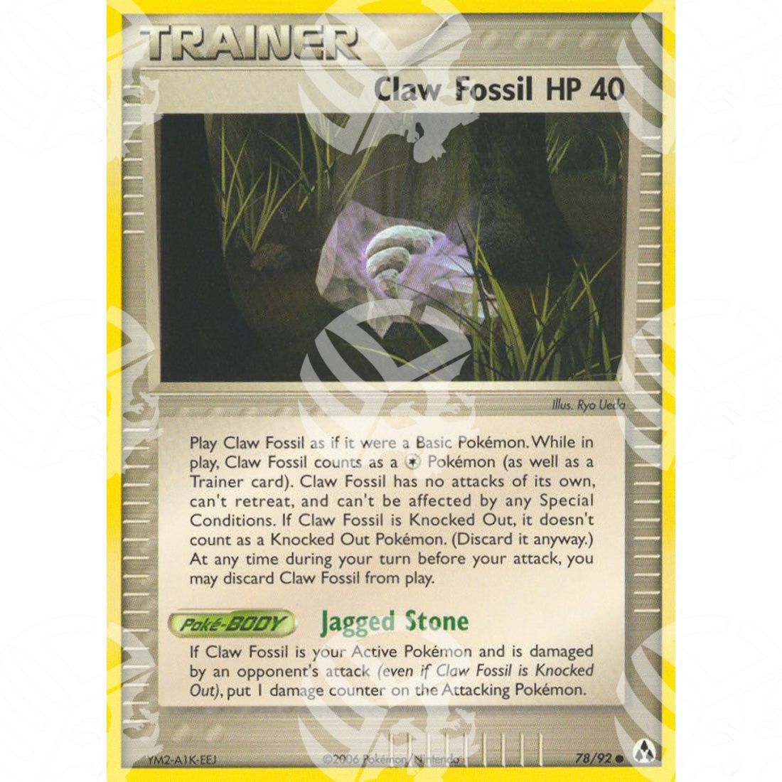 EX La Leggenda di Mew - Claw Fossil - 78/92 - Warcard - EX La Leggenda di Mew - Claw Fossil - 78/92 i prezzi più bassi sul mercato, solo da www.warcardshop.com! Carte singole, box, buste e mazzi.