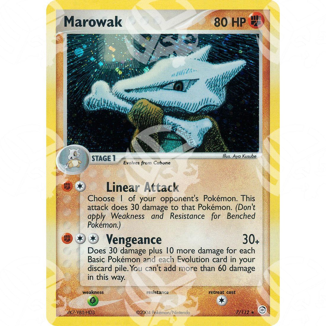 EX RossoFuoco e VerdeFoglia - Marowak - Holo Rare 7/112 - Warcard - EX RossoFuoco e VerdeFoglia - Marowak - Holo Rare 7/112 i prezzi più bassi sul mercato, solo da www.warcardshop.com! Carte singole, box, buste e mazzi.