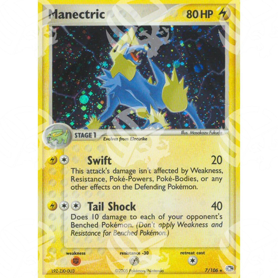 EX Smeraldo - Manectric - Holo Rare 7/106 - Warcard - EX Smeraldo - Manectric - Holo Rare 7/106 i prezzi più bassi sul mercato, solo da www.warcardshop.com! Carte singole, box, buste e mazzi.