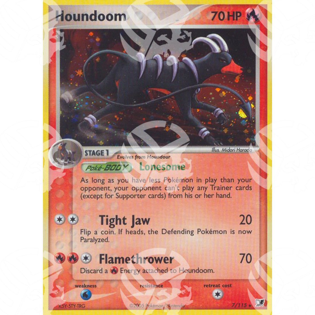 EX Forze Segrete - Houndoom - Holo Rare 7/115 - Warcard - EX Forze Segrete - Houndoom - Holo Rare 7/115 i prezzi più bassi sul mercato, solo da www.warcardshop.com! Carte singole, box, buste e mazzi.