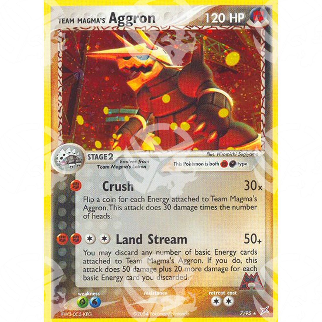 EX Team Magma vs Team Idro - Team Magma's Aggron - Holo Rare 7/95 - Warcard - EX Team Magma vs Team Idro - Team Magma's Aggron - Holo Rare 7/95 i prezzi più bassi sul mercato, solo da www.warcardshop.com! Carte singole, box, buste e mazzi.