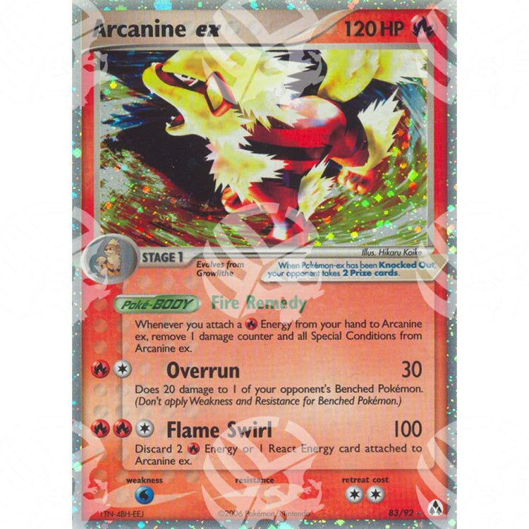 EX La Leggenda di Mew - Arcanine ex - Holo Rare 83/92 - Warcard - EX La Leggenda di Mew - Arcanine ex - Holo Rare 83/92 i prezzi più bassi sul mercato, solo da www.warcardshop.com! Carte singole, box, buste e mazzi.