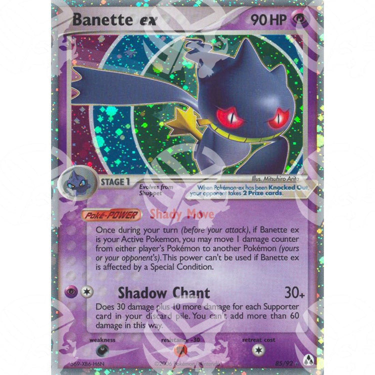 EX La Leggenda di Mew - Banette ex - Holo Rare 85/92 - Warcard - EX La Leggenda di Mew - Banette ex - Holo Rare 85/92 i prezzi più bassi sul mercato, solo da www.warcardshop.com! Carte singole, box, buste e mazzi.