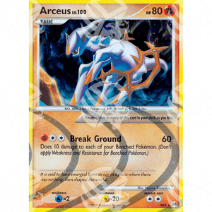 Platino Arceus - Arceus - Holo Rare AR8 - Warcard - Platino Arceus - Arceus - Holo Rare AR8 i prezzi più bassi sul mercato, solo da www.warcardshop.com! Carte singole, box, buste e mazzi.