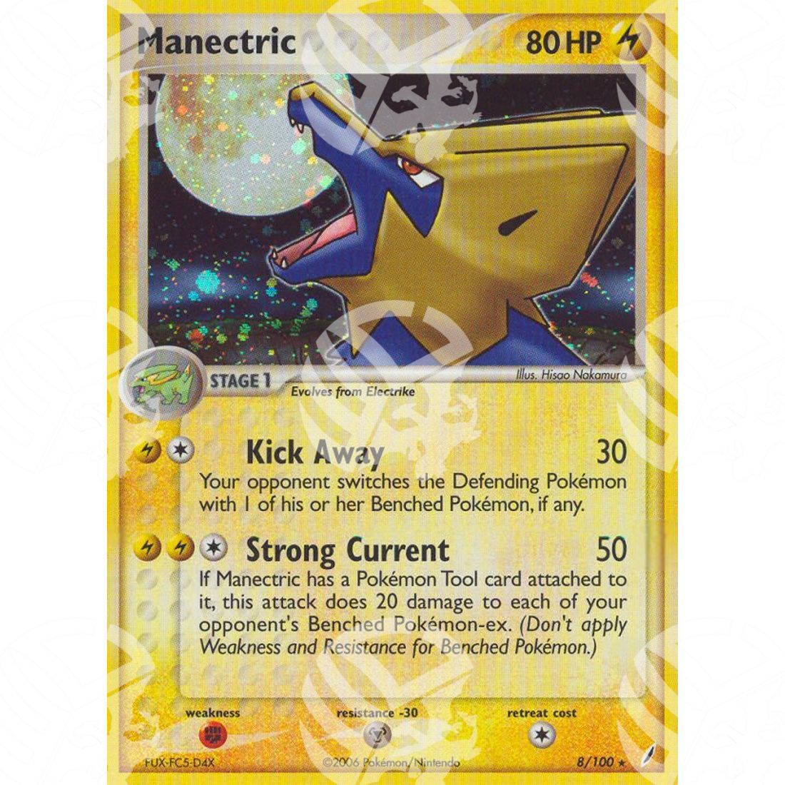 EX Guardiani dei Cristalli - Manectric - Holo Rare 8/100 - Warcard - EX Guardiani dei Cristalli - Manectric - Holo Rare 8/100 i prezzi più bassi sul mercato, solo da www.warcardshop.com! Carte singole, box, buste e mazzi.