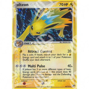 EX Forze Segrete - Jolteon - Holo Rare 8/115 - Warcard - EX Forze Segrete - Jolteon - Holo Rare 8/115 i prezzi più bassi sul mercato, solo da www.warcardshop.com! Carte singole, box, buste e mazzi.