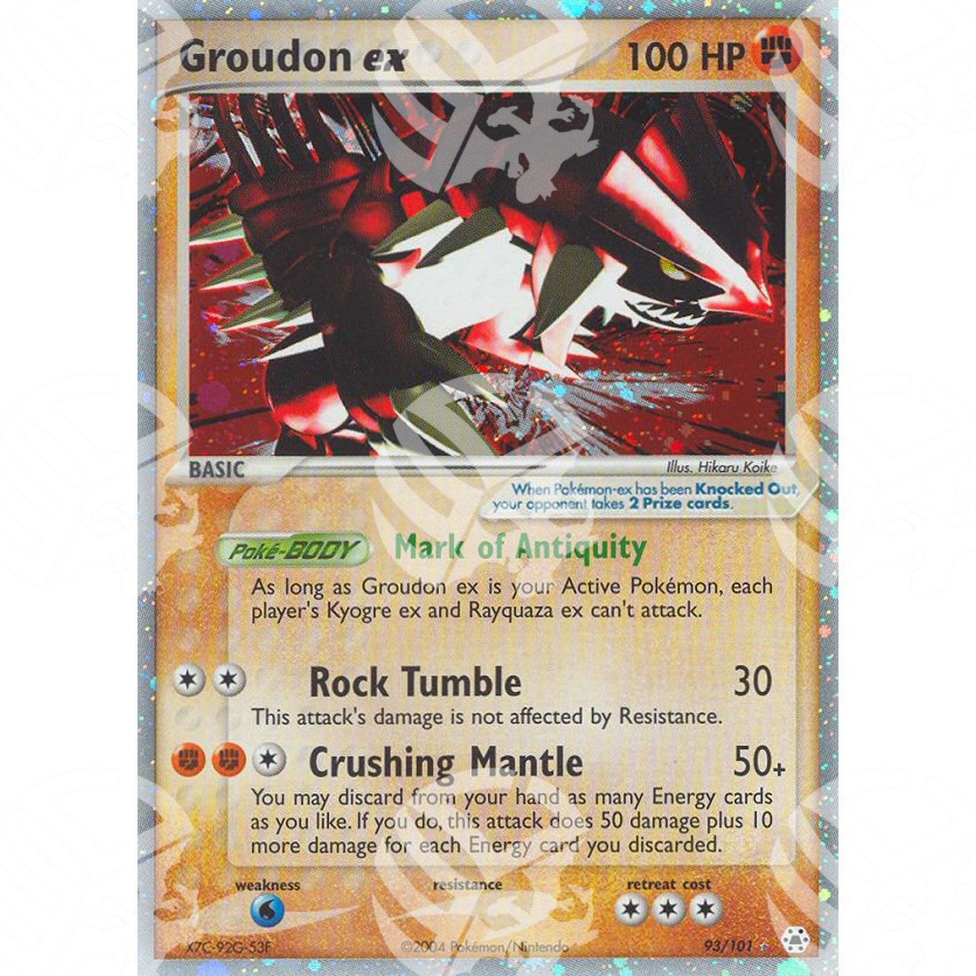 EX Leggende Nascoste - Groudon ex - Holo Rare 93/101 - Warcard - EX Leggende Nascoste - Groudon ex - Holo Rare 93/101 i prezzi più bassi sul mercato, solo da www.warcardshop.com! Carte singole, box, buste e mazzi.