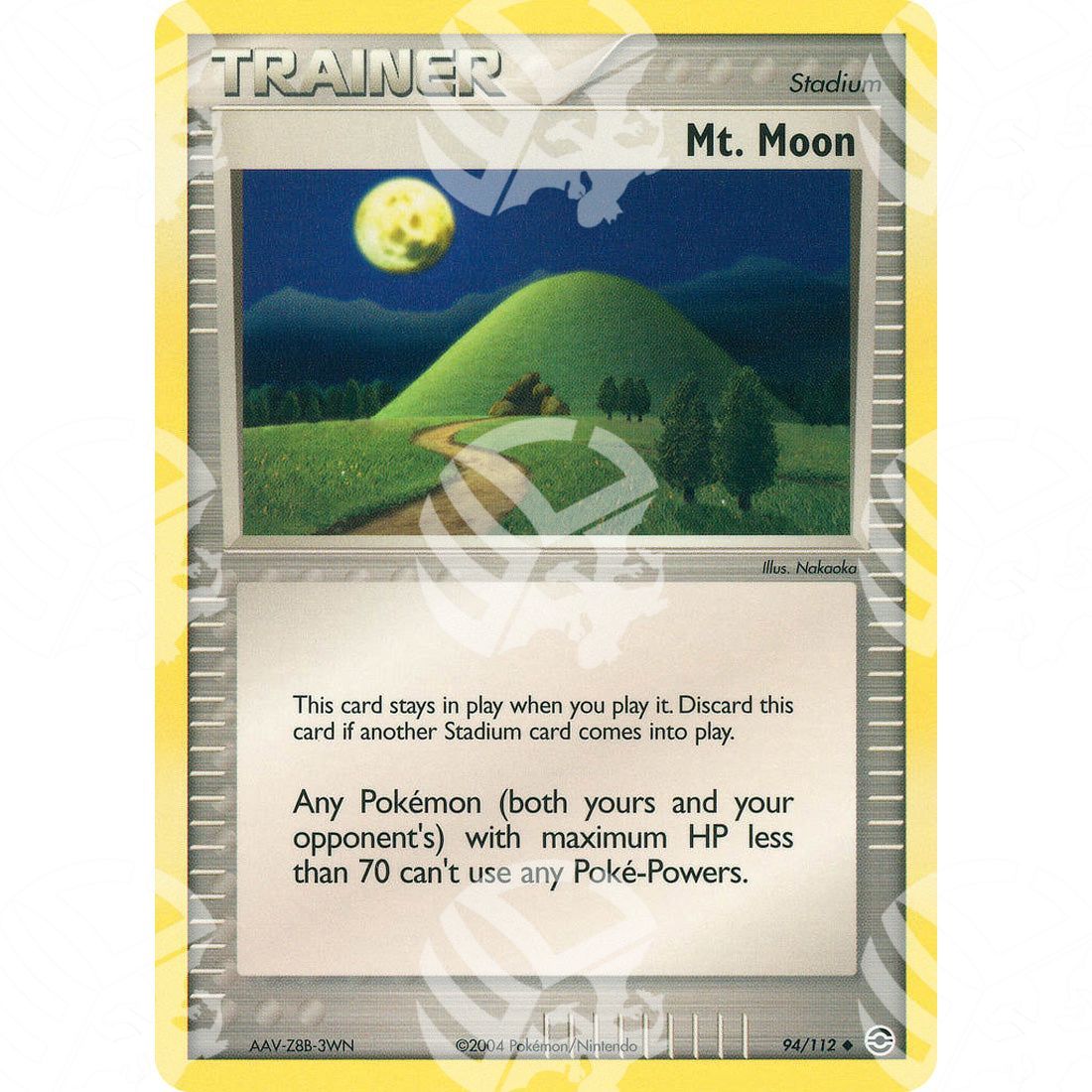 EX RossoFuoco e VerdeFoglia - Mt. Moon - 94/112 - Warcard - EX RossoFuoco e VerdeFoglia - Mt. Moon - 94/112 i prezzi più bassi sul mercato, solo da www.warcardshop.com! Carte singole, box, buste e mazzi.