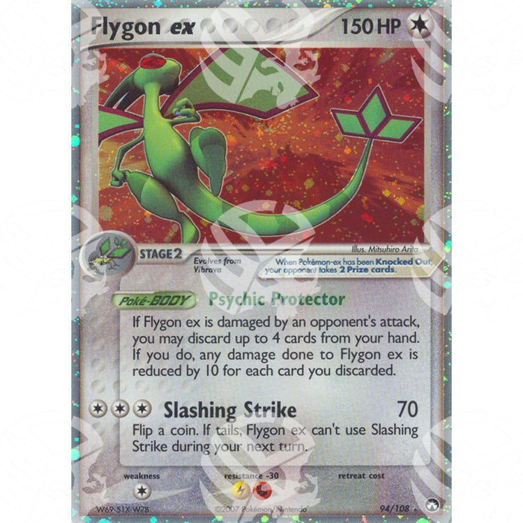 EX Power Keepers - Flygon ex - Holo Rare 94/108 - Warcard - EX Power Keepers - Flygon ex - Holo Rare 94/108 i prezzi più bassi sul mercato, solo da www.warcardshop.com! Carte singole, box, buste e mazzi.