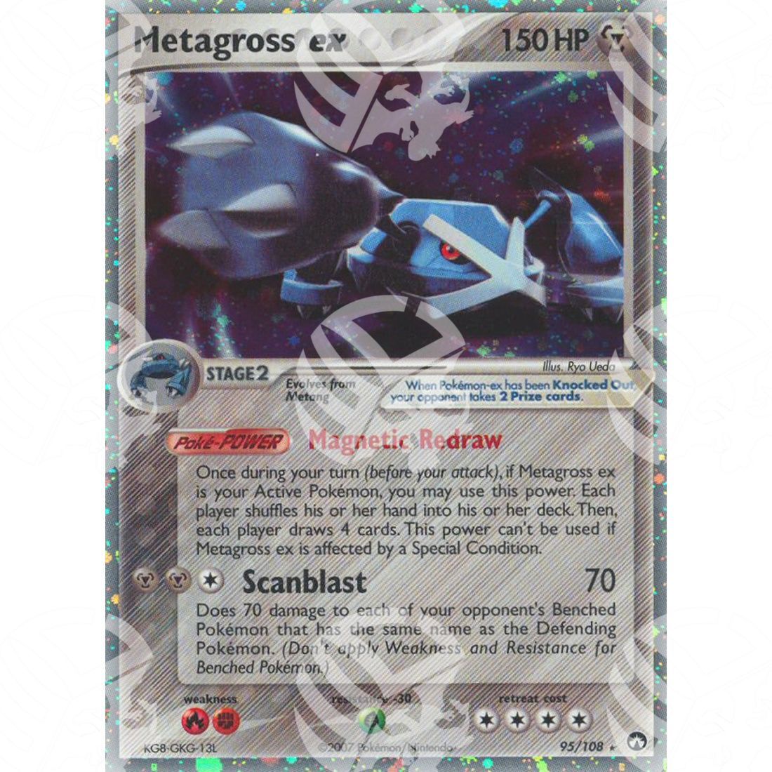 EX Power Keepers - Metagross ex - Holo Rare 95/108 - Warcard - EX Power Keepers - Metagross ex - Holo Rare 95/108 i prezzi più bassi sul mercato, solo da www.warcardshop.com! Carte singole, box, buste e mazzi.