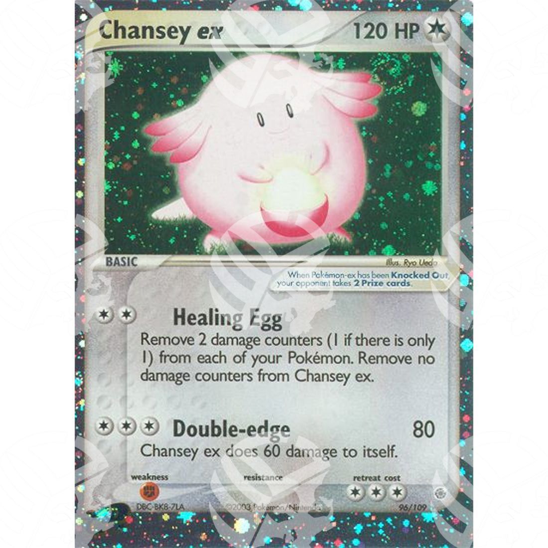 EX Rubino e Zaffiro - Chansey ex - Holo Rare 96/109 - Warcard - EX Rubino e Zaffiro - Chansey ex - Holo Rare 96/109 i prezzi più bassi sul mercato, solo da www.warcardshop.com! Carte singole, box, buste e mazzi.