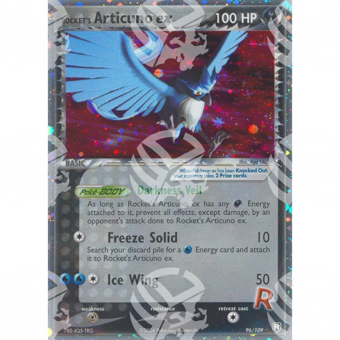 EX Team Rocket Returns - Rocket's Articuno ex - Holo Rare 96/109 - Warcard - EX Team Rocket Returns - Rocket's Articuno ex - Holo Rare 96/109 i prezzi più bassi sul mercato, solo da www.warcardshop.com! Carte singole, box, buste e mazzi.