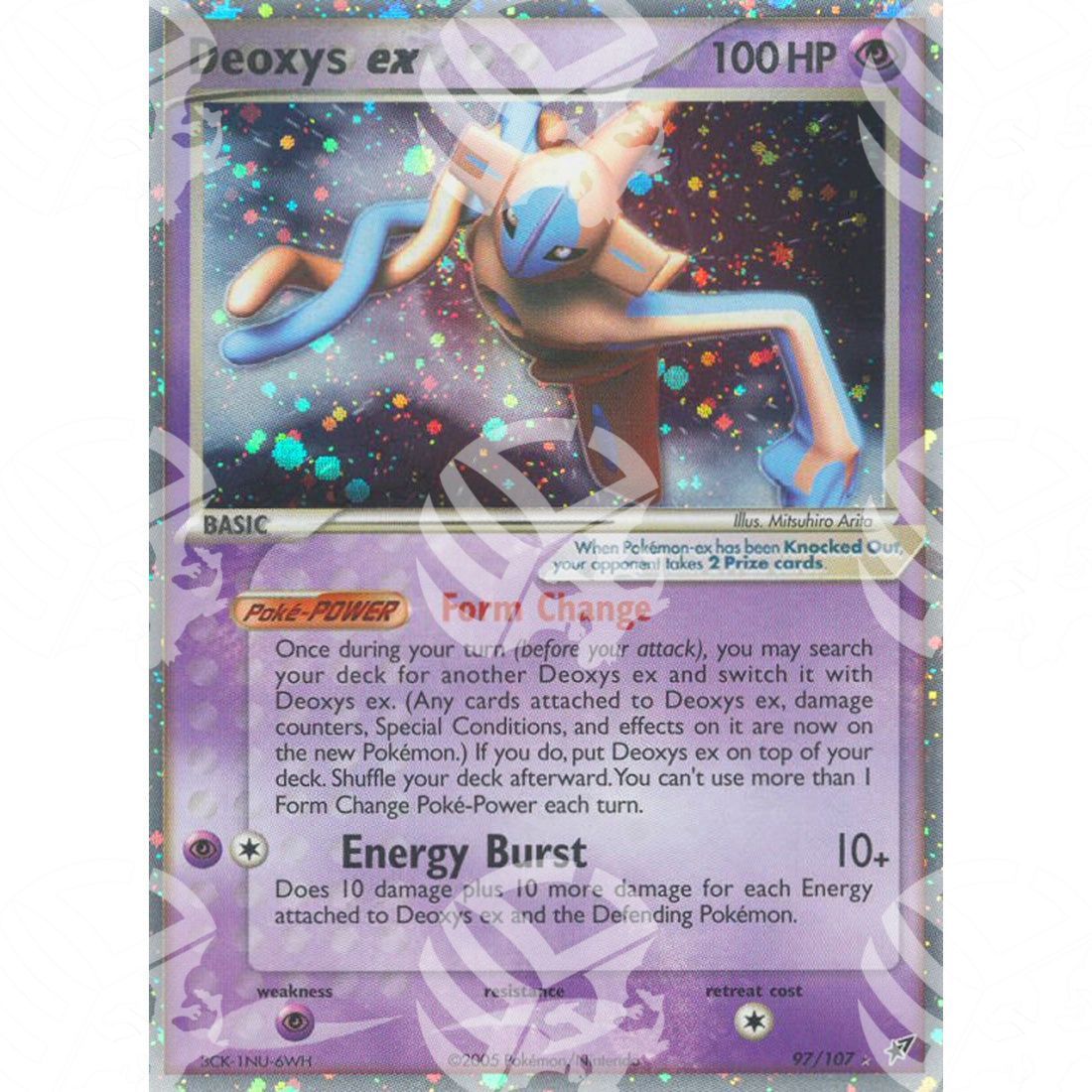 EX Deoxys - Deoxys ex (Normal) - Holo Rare 97/107 - Warcard - EX Deoxys - Deoxys ex (Normal) - Holo Rare 97/107 i prezzi più bassi sul mercato, solo da www.warcardshop.com! Carte singole, box, buste e mazzi.