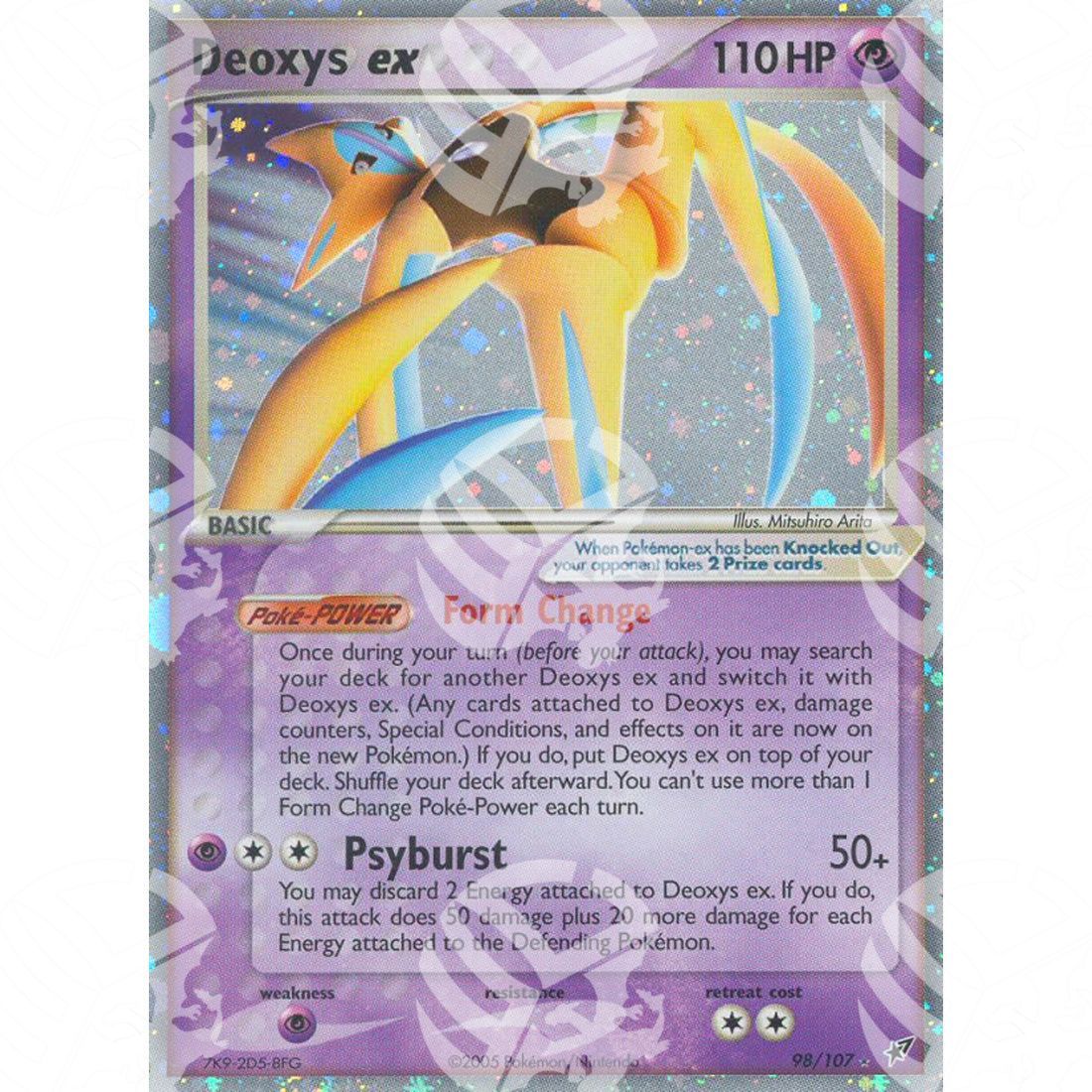 EX Deoxys - Deoxys ex (Attack) - Holo Rare 98/107 - Warcard - EX Deoxys - Deoxys ex (Attack) - Holo Rare 98/107 i prezzi più bassi sul mercato, solo da www.warcardshop.com! Carte singole, box, buste e mazzi.