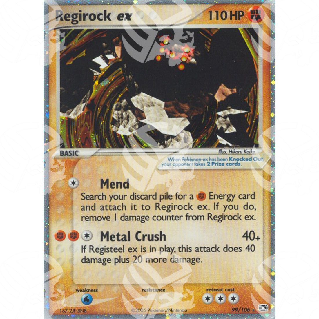 EX Smeraldo - Regirock ex - Holo Rare 99/106 - Warcard - EX Smeraldo - Regirock ex - Holo Rare 99/106 i prezzi più bassi sul mercato, solo da www.warcardshop.com! Carte singole, box, buste e mazzi.