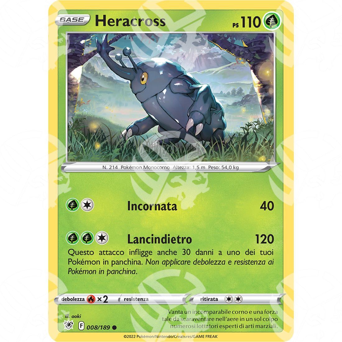 Lucentezza Siderale - Heracross - 008/189 - Warcard - Lucentezza Siderale - Heracross - 008/189 i prezzi più bassi sul mercato, solo da www.warcardshop.com! Carte singole, box, buste e mazzi.