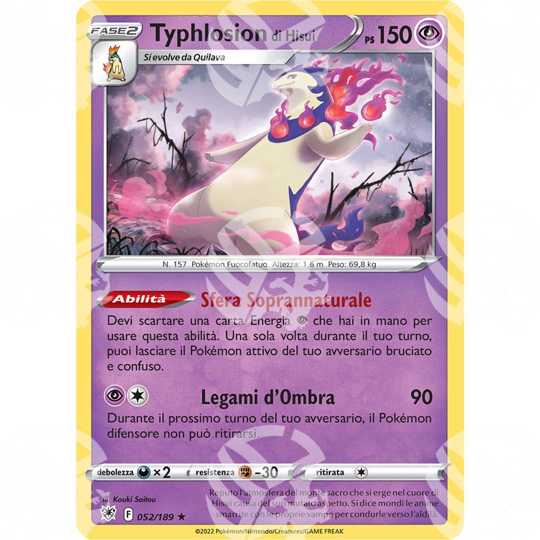 Lucentezza Siderale - Hisuian Typhlosion - Holo Rare 052/189 - Warcard - Lucentezza Siderale - Hisuian Typhlosion - Holo Rare 052/189 i prezzi più bassi sul mercato, solo da www.warcardshop.com! Carte singole, box, buste e mazzi.