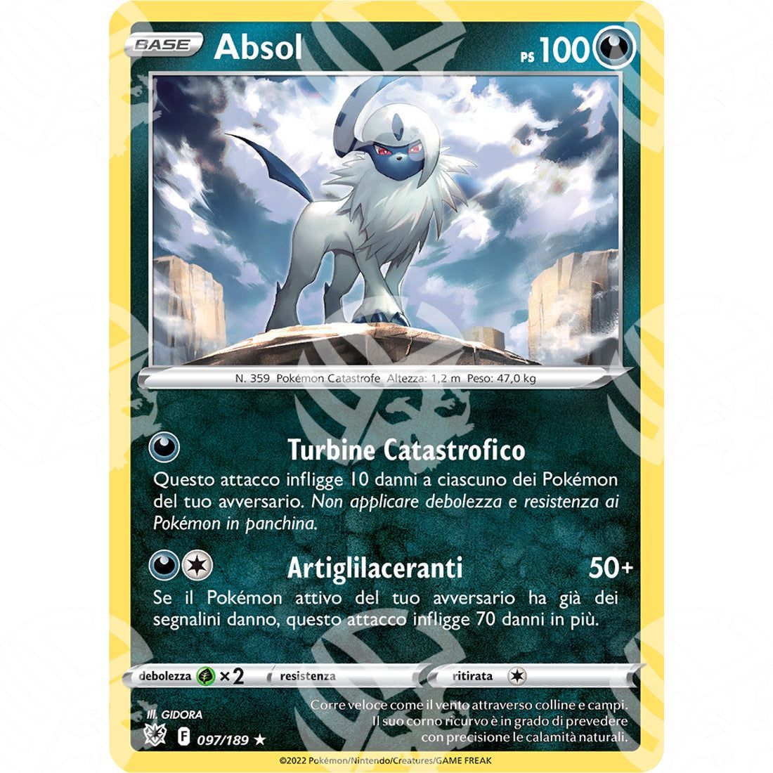 Lucentezza Siderale - Absol - Holo Rare 097/189 - Warcard - Lucentezza Siderale - Absol - Holo Rare 097/189 i prezzi più bassi sul mercato, solo da www.warcardshop.com! Carte singole, box, buste e mazzi.