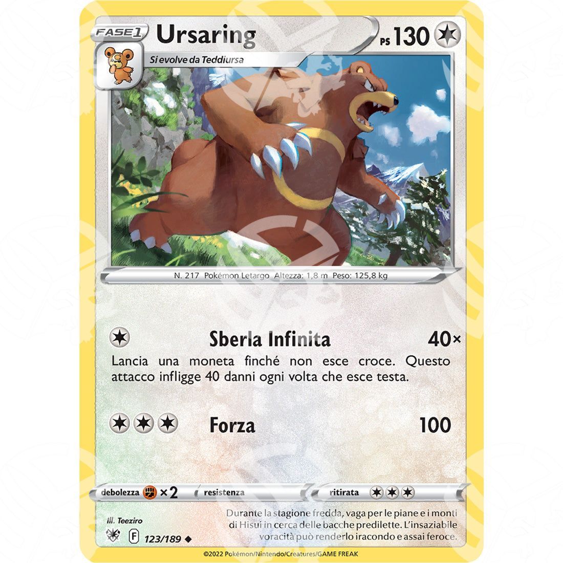 Lucentezza Siderale - Ursaring - 123/189 - Warcard - Lucentezza Siderale - Ursaring - 123/189 i prezzi più bassi sul mercato, solo da www.warcardshop.com! Carte singole, box, buste e mazzi.