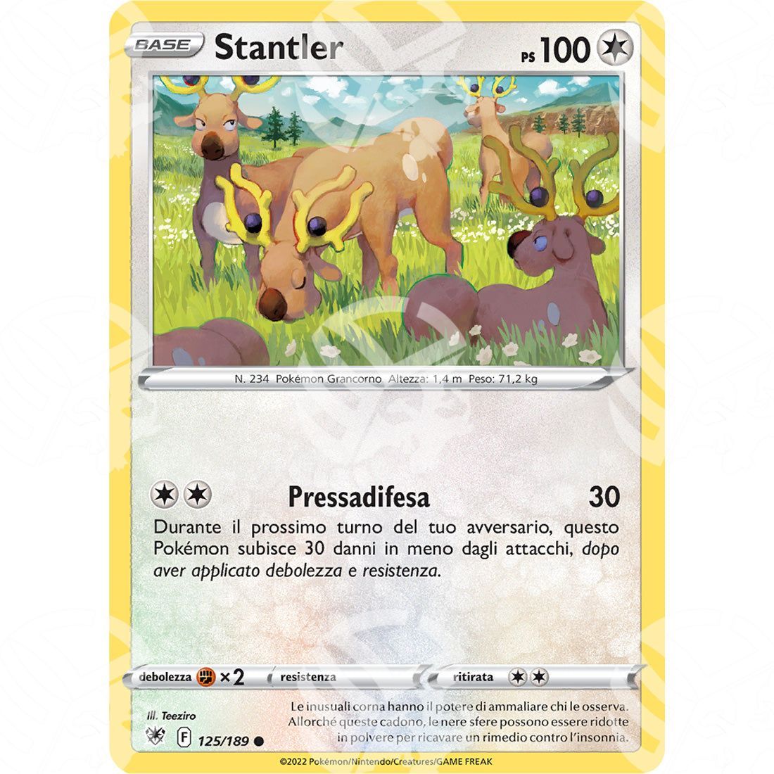 Lucentezza Siderale - Stantler - 125/189 - Warcard - Lucentezza Siderale - Stantler - 125/189 i prezzi più bassi sul mercato, solo da www.warcardshop.com! Carte singole, box, buste e mazzi.