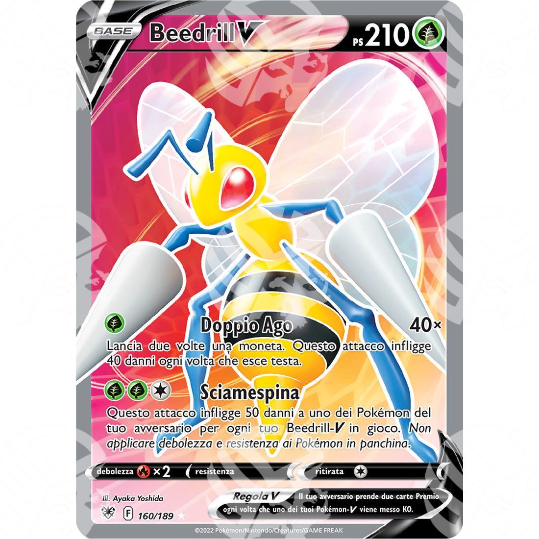 Lucentezza Siderale - Beedrill V - Ultra Rare 160/189 - Warcard - Lucentezza Siderale - Beedrill V - Ultra Rare 160/189 i prezzi più bassi sul mercato, solo da www.warcardshop.com! Carte singole, box, buste e mazzi.