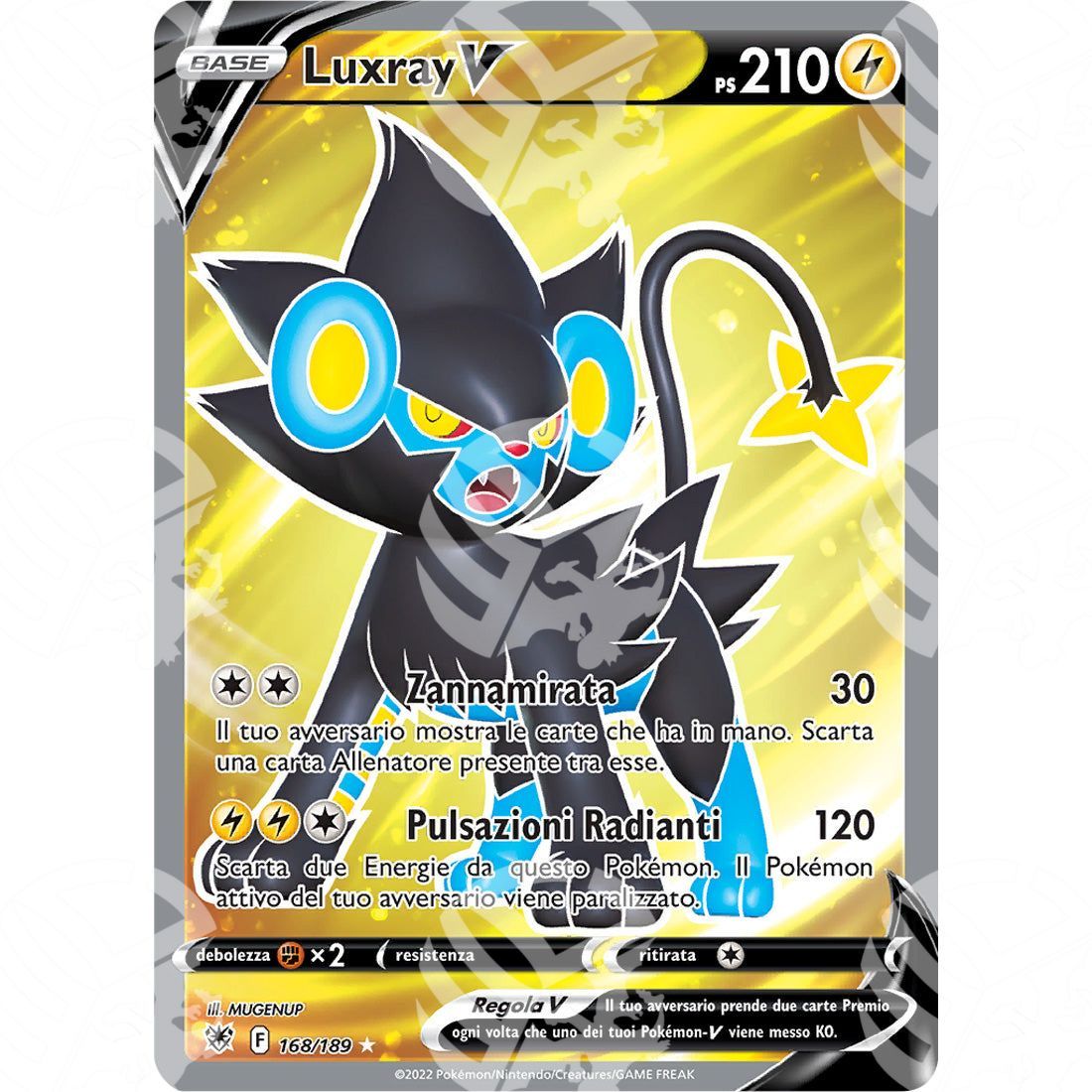 Lucentezza Siderale - Luxray V - Ultra Rare 168/189 - Warcard - Lucentezza Siderale - Luxray V - Ultra Rare 168/189 i prezzi più bassi sul mercato, solo da www.warcardshop.com! Carte singole, box, buste e mazzi.