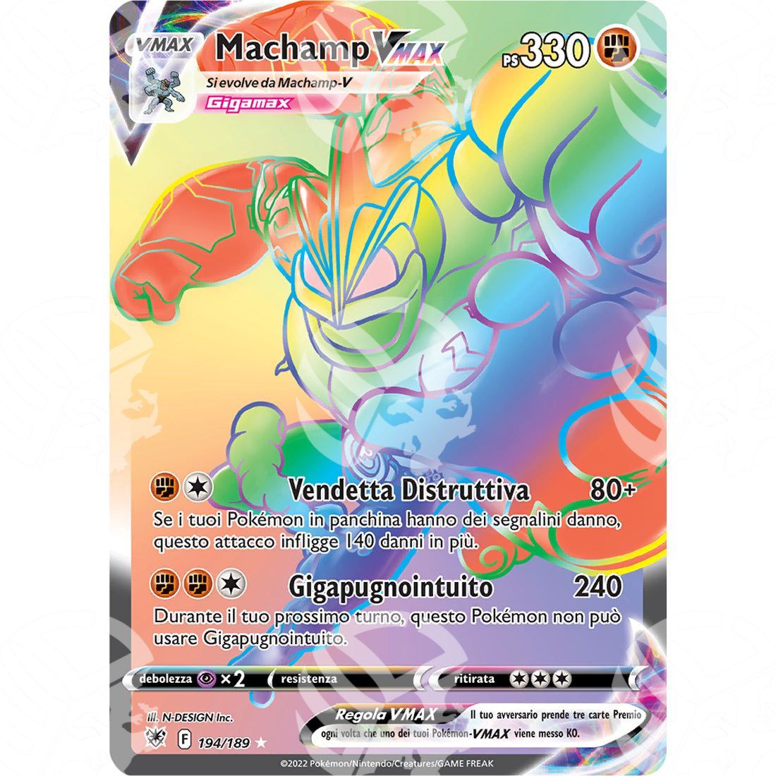 Lucentezza Siderale - Machamp VMAX - Secret Rare 194/189 - Warcard - Lucentezza Siderale - Machamp VMAX - Secret Rare 194/189 i prezzi più bassi sul mercato, solo da www.warcardshop.com! Carte singole, box, buste e mazzi.