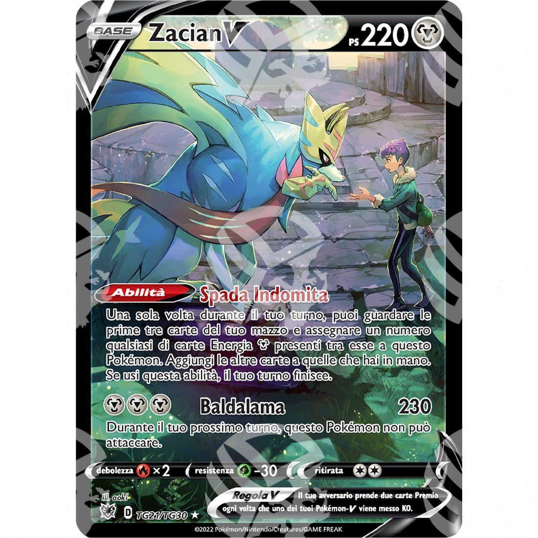 Lucentezza Siderale - Zacian V - Ultra Rare TG21/TG30 - Warcard - Lucentezza Siderale - Zacian V - Ultra Rare TG21/TG30 i prezzi più bassi sul mercato, solo da www.warcardshop.com! Carte singole, box, buste e mazzi.