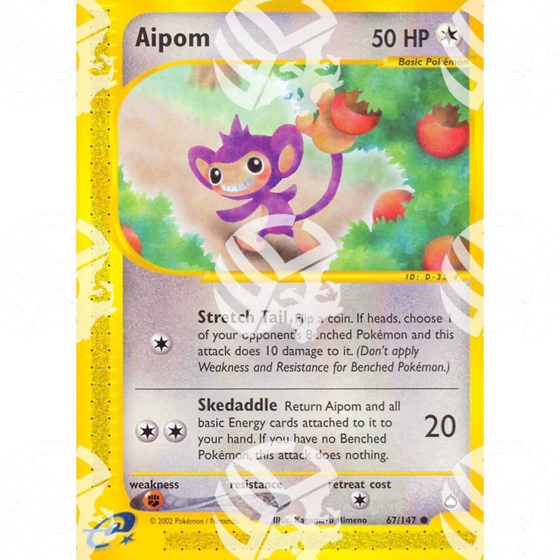 Aquapolis - Aipom - 67/147 - Warcard - Aquapolis - Aipom - 67/147 i prezzi più bassi sul mercato, solo da www.warcardshop.com! Carte singole, box, buste e mazzi.