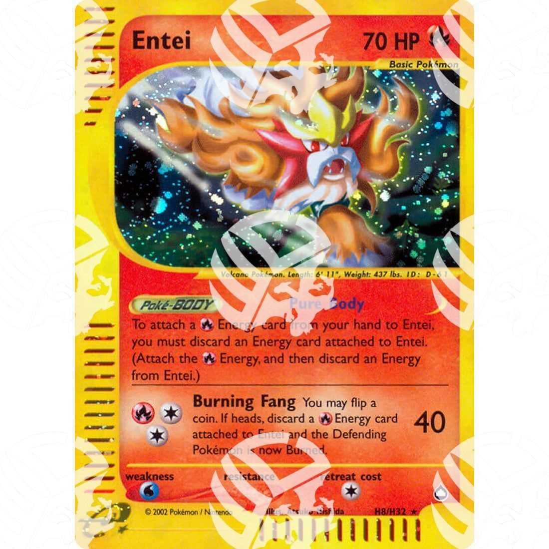 Aquapolis - Entei - Holo Rare H8/H32 - Warcard - Aquapolis - Entei - Holo Rare H8/H32 i prezzi più bassi sul mercato, solo da www.warcardshop.com! Carte singole, box, buste e mazzi.