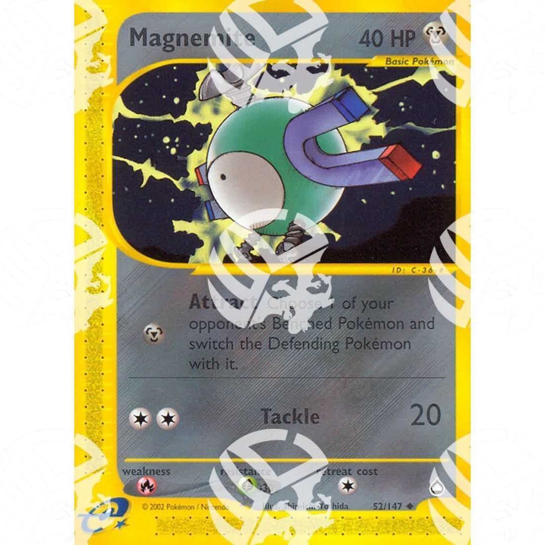 Aquapolis - Magnemite - 52/147 - Warcard - Aquapolis - Magnemite - 52/147 i prezzi più bassi sul mercato, solo da www.warcardshop.com! Carte singole, box, buste e mazzi.