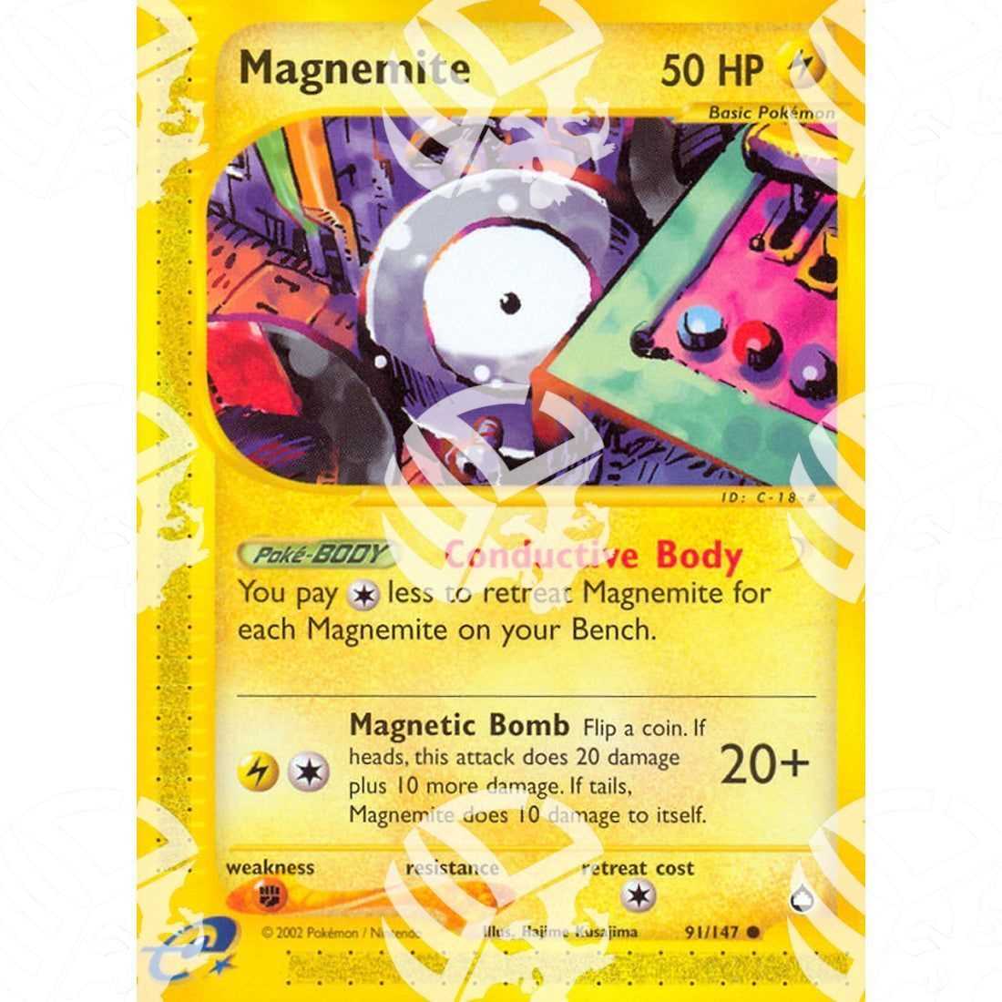 Aquapolis - Magnemite - 91/147 - Warcard - Aquapolis - Magnemite - 91/147 i prezzi più bassi sul mercato, solo da www.warcardshop.com! Carte singole, box, buste e mazzi.