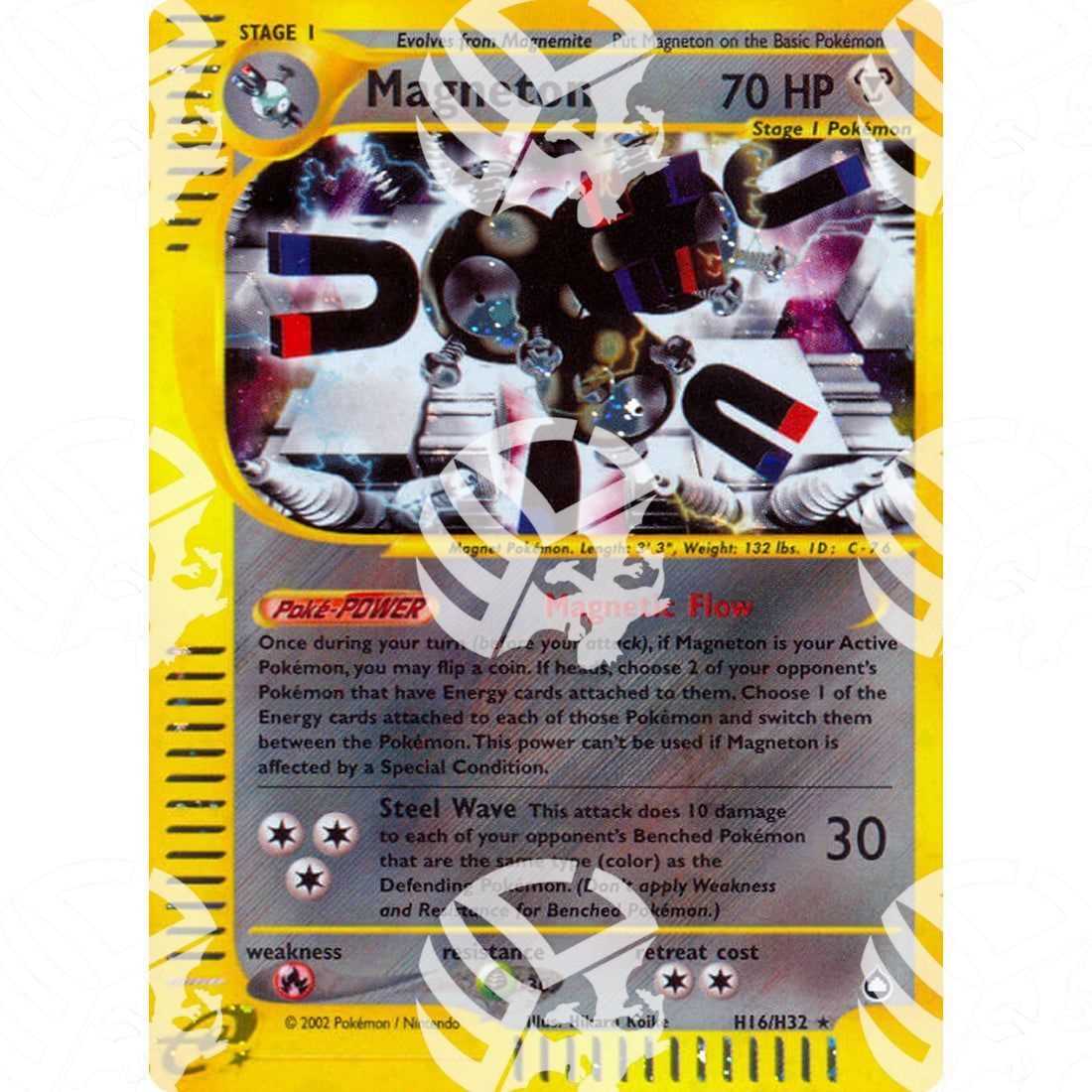 Aquapolis - Magneton - Holo Rare H16/H32 - Warcard - Aquapolis - Magneton - Holo Rare H16/H32 i prezzi più bassi sul mercato, solo da www.warcardshop.com! Carte singole, box, buste e mazzi.