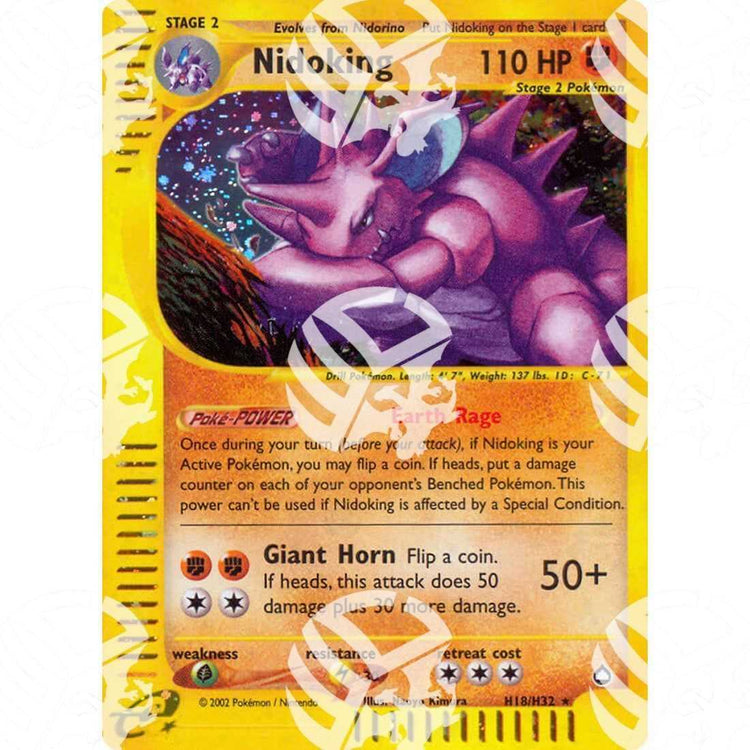 Aquapolis - Nidoking - Holo Rare H18/H32 - Warcard - Aquapolis - Nidoking - Holo Rare H18/H32 i prezzi più bassi sul mercato, solo da www.warcardshop.com! Carte singole, box, buste e mazzi.